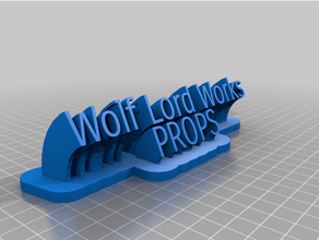 Loup Seigneur travaux personnalisé 3d print model - Mito3D