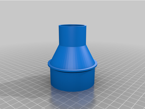 personalizzato vuoto tubo flessibile adattatore 3d print model - Mito3D