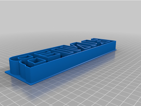 customized custom text cookie cutterhunter 3d print model - Mito3D