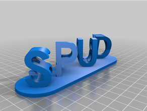 personalizzato dual spud blocchi per bambini illusione personalizzatore 3d print model - Mito3D