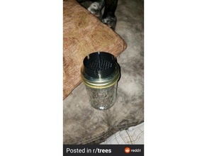 mason jar debowler 420 ashtray 3d print model - Mito3D