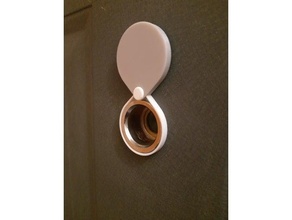 peephole cover door 3d print model - Mito3D