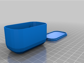personalizado arredondado caixa tampa parprovaamétrico 3d print model - Mito3D