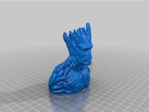 lowpoly Groot 3d print model - Mito3D