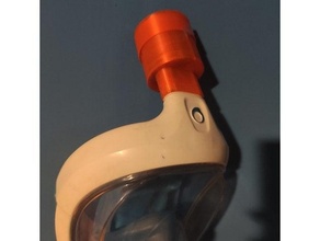 decatlón gas máscara activado carbón aire filtrar coronavirus cara mascarilla facial seguridad 3d print model - Mito3D