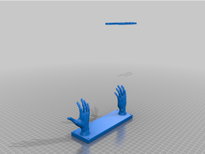customized helping hands coat rack - steel reinforced 3d print model - Mito3D