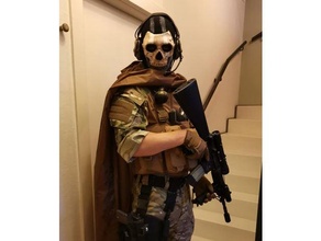 ghost mask modern warfare 2019 duty cosplay costume fan art ghost mask modern warfare skull skull mask tactical video game wearable