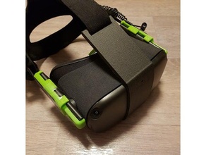 oculus quest head strap attachment frankenquest vr headset 3d print model - Mito3D