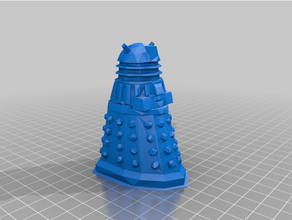 düşük poli Dalek 3d print model - Mito3D