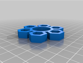 spinner 6b fidget inquietação mão brinquedo 3d print model - Mito3D