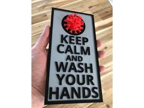Ruhe waschen Hände Coronavirus covid 19 3d print model - Mito3D