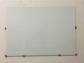 pegboard installation brackets supports 3d print model - Mito3D