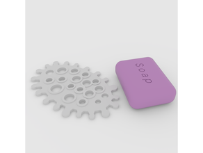 coronavirus soap holder pad 3d print model - Mito3D