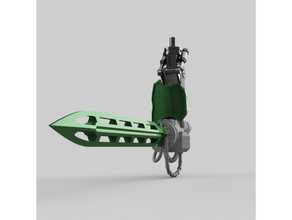 dominio crociato tempestoso coltello burro 3d print model - Mito3D