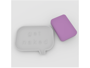 naked soap holder pad 3dprintable catia household render soapdish dish tray 3d print model - Mito3D