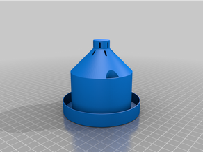 angepasst self watering Pflanzer 3d print model - Mito3D