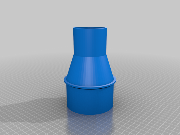 mvacy habituado vácuo mangueira adaptador personalizado 3D print model - Mito3D