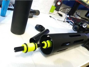 ics cxp tubular estabilizador airsoft barril m4 3d print model - Mito3D