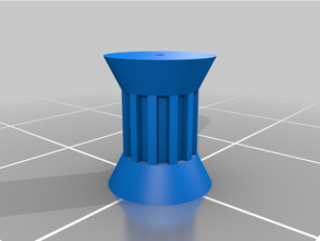 cúpula peque astomipolea marcado simples polia engrenagem personalizado 3d print model - Mito3D