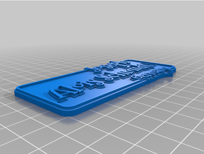customized muljosephti tag - beta 3d print model - Mito3D