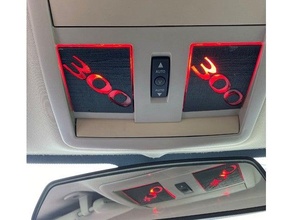 Chrysler 300 logo ışık kapakları araba mopar 3d print model - Mito3D