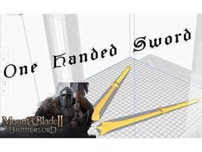 mount blade bannerlord sword game handed toys 3d print model - Mito3D