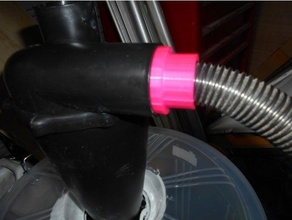 50mm 32mm tuyau adaptateur étape conception poussière collectionneur vide 3d print model - Mito3D