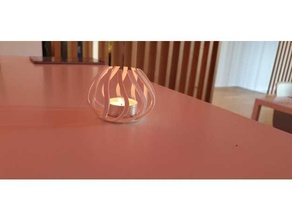 decorative candle light holder 3d print model - Mito3D