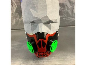 skull mask covid-19 covidmask 3d print model - Mito3D