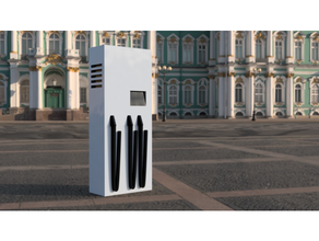 h0 1 87 ev charging station 3d print model - Mito3D