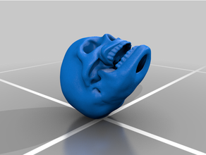 cráneo riendo accesorios humano 3d print model - Mito3D