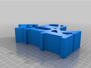 personalizado variable palabra esculturaaaa 3d print model - Mito3D