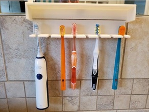escova dente suporte covid cobrir bainha 19 covid19 3d print model - Mito3D