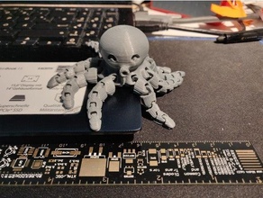 poulpe mini améliorer artillerie génie 3d imprimante cura jouet 3d print model - Mito3D