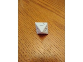 8 sided die dice game games 3d print model - Mito3D