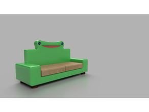 froggy couch 3d print model - Mito3D