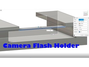 opsiyonel camera flash holder 3d flashforge 3d print model - Mito3D