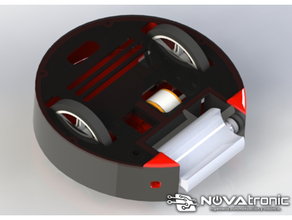 robot savaş 1lb basılı 3d arduino Novatronik robotik 3d print model - Mito3D