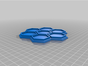 customizehexcontainerd 7 hex recipiente pequeno partes jogos personalizado 3d print model - Mito3D