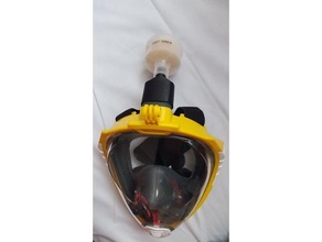 acqua velocità deriva filtro adattatore covid19 maschera covidmask 3d print model - Mito3D