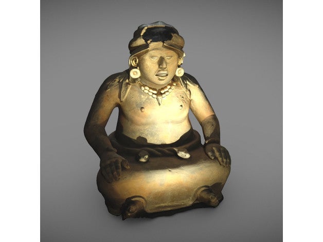 cihuateotl deusa grávida mulheres 3dprint 3dprintable 3dprinting 3dscan 3dscanner 3dscanning América cultural herança Deus maya mitologia religião escultura sul estátua têmpora terracota mulher 3D print model - Mito3D