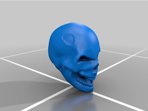 crânio piscadela rir acessórios humano 3d print model - Mito3D
