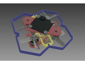 50mm Cadre micro fpv quad quadcopter 3d print model - Mito3D