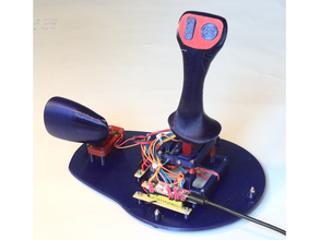 USB voar controlador controle video game machados simulador acelerador 3d print model - Mito3D