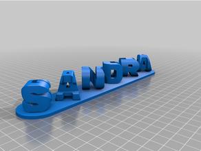 angepasst verdreifachen Brief Blöcke ambigramunit03 p5 Sandrarioboo 3d print model - Mito3D