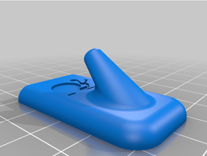 adhesive bathroom hook snail imprint 3d print model - Mito3D