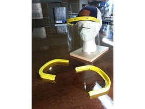 covid 19 capshield palla cap viso scudo ppe covidfaceshield visiera 3d print model - Mito3D
