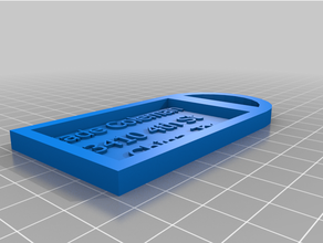 pabuç etiket 3d print model - Mito3D