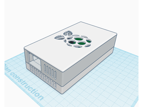 raspberry pi 3 slim server case 3d print model - Mito3D