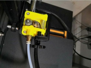 cr-10 extruder spring adjustment screw printing flexible filaments bowden cr10 creality cr 10 filament change ninjaflex sping relief tpu 3d print model - Mito3D